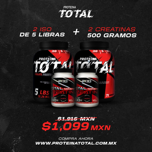 2 ISO 5 LBS + 2 Creatinas 500 GR